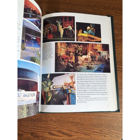 VTG 1986 Walt Disney World Theme Park Epcot 15th Anniversary Picture Book HC - Picture 4 of 4